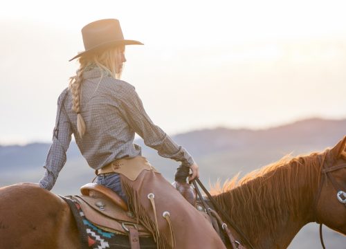 Woman on anti-depressents riding a horse